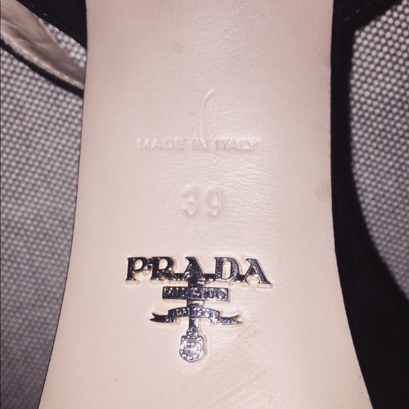 Timeless Black Suede PRADA Platform Heels - Picture 5 of 6